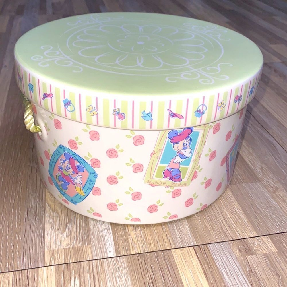 Minnie Mouse DISNEY PORCELAIN ROUND BOWL TRINKET BOX WITH LID BOWL gift box